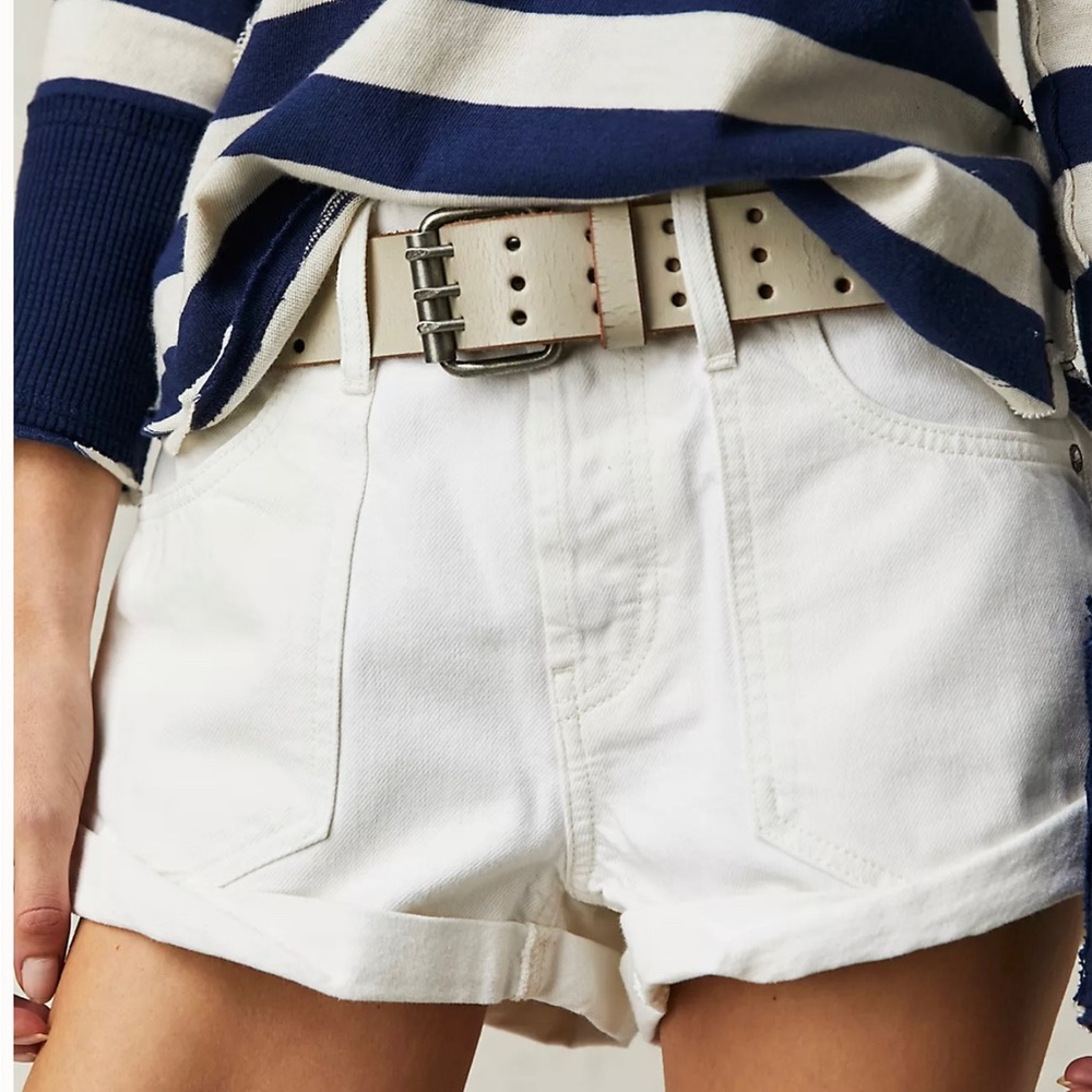 NWT Free People We The Free Beginner’s Luck Low Rise Slouch Short - Picture 4 of 8